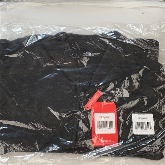 The North Face Sweater Fleece Jacket Black Hthr S - Picture 2 of 5